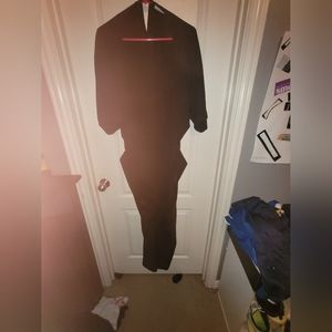 NY&Co stretch jumpsuit with pockets, open back and elastic back waist band